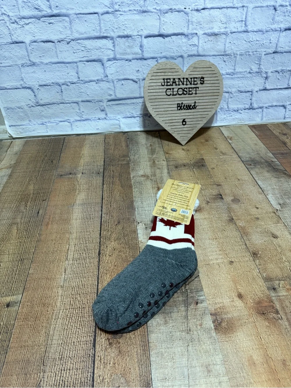 Brand New River Wear Northern Comfort Sherpa-Lined Grip women Slipper Socks